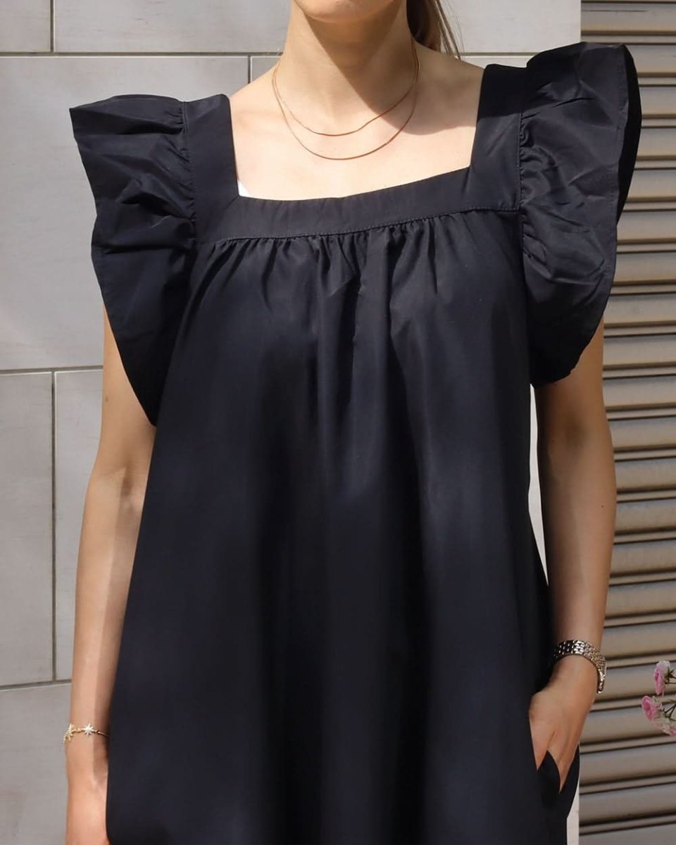 【動画あり】スクエアネックショルダーフリルブラックワンピース - select store mirror me【動画あり】スクエアネックショルダーフリルブラックワンピース118319233mirror meselect store mirror me118319233S