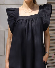 【動画あり】スクエアネックショルダーフリルブラックワンピース - select store mirror me【動画あり】スクエアネックショルダーフリルブラックワンピース118319233mirror meselect store mirror me118319233S