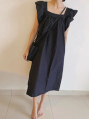 【動画あり】スクエアネックショルダーフリルブラックワンピース - select store mirror me【動画あり】スクエアネックショルダーフリルブラックワンピース118319233mirror meselect store mirror me118319233S