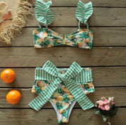 ウエストストライプリボンナチュラルレモンデザインビキニ - select store mirror meウエストストライプリボンナチュラルレモンデザインビキニ123277750mirror meselect store mirror me123277750S