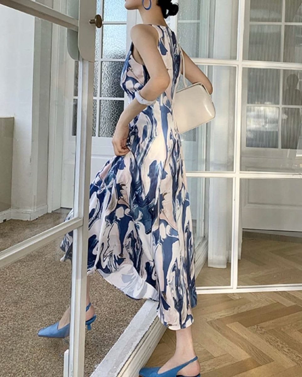 【動画あり】アメリカンネックマーブルブルーワンピース - select store mirror me【動画あり】アメリカンネックマーブルブルーワンピース130088913mirror meselect store mirror me130088913S