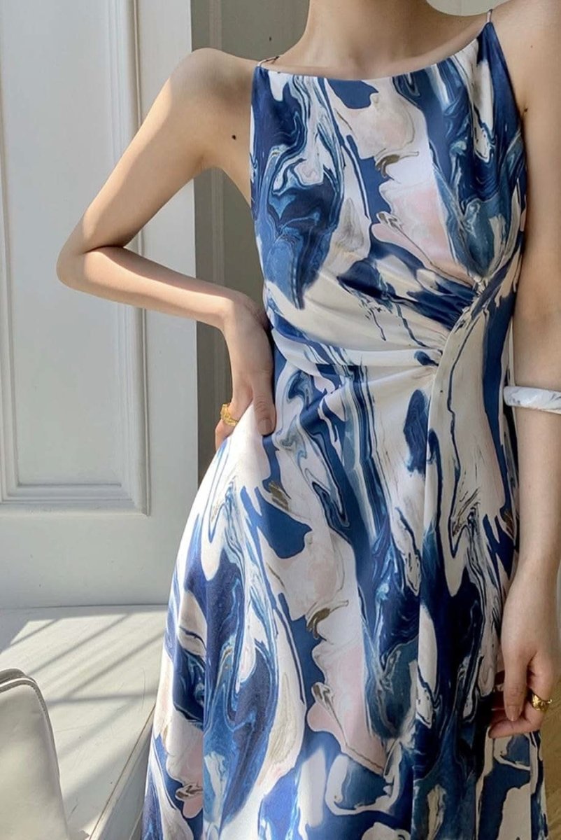 【動画あり】アメリカンネックマーブルブルーワンピース - select store mirror me【動画あり】アメリカンネックマーブルブルーワンピース130088913mirror meselect store mirror me130088913S