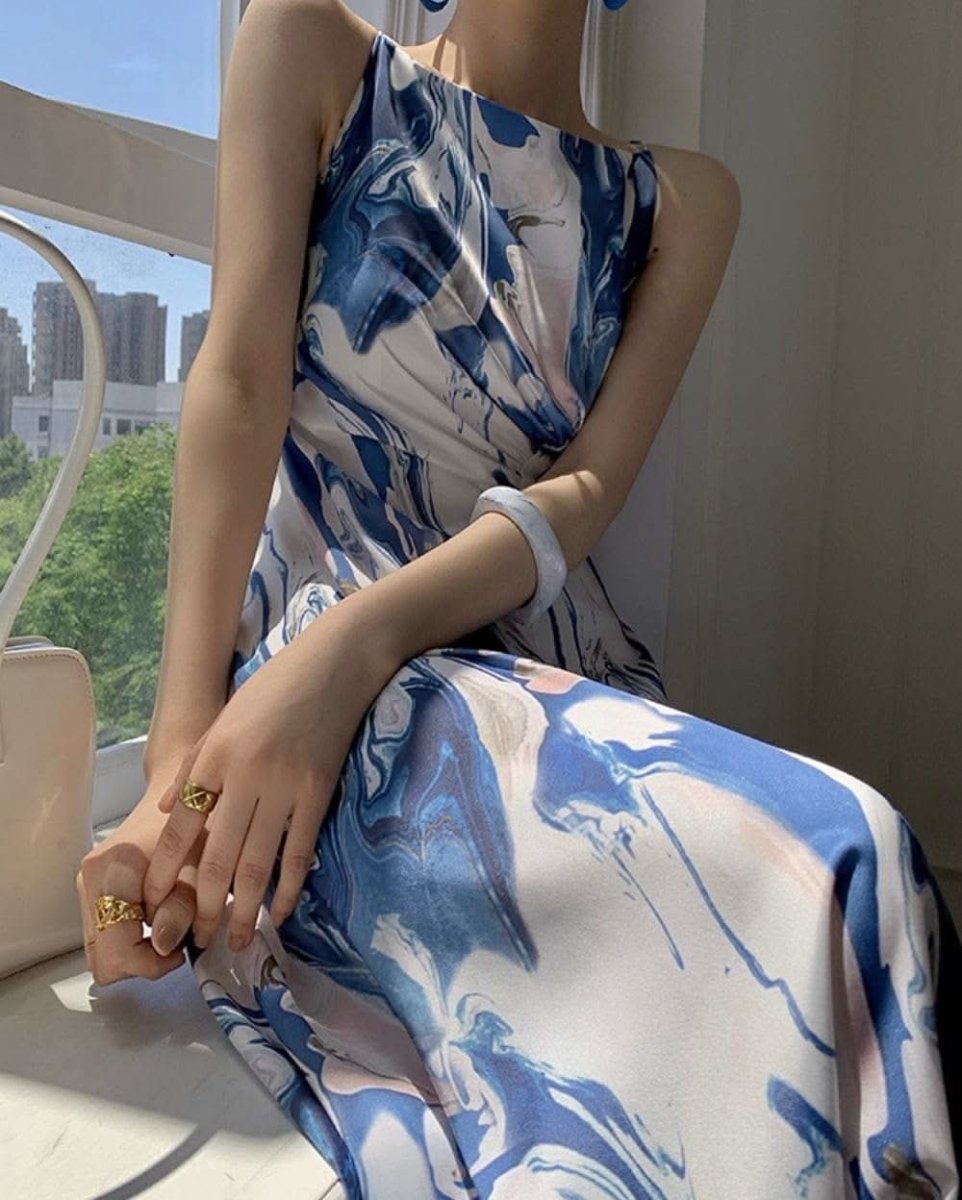 【動画あり】アメリカンネックマーブルブルーワンピース - select store mirror me【動画あり】アメリカンネックマーブルブルーワンピース130088913mirror meselect store mirror me130088913S