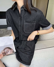 【動画あり】スタイリッシュデニムシャツ&パンツセットアップ - select store mirror me【動画あり】スタイリッシュデニムシャツ&パンツセットアップ133967282mirror meselect store mirror me133967282S