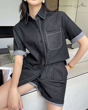 【動画あり】スタイリッシュデニムシャツ&パンツセットアップ - select store mirror me【動画あり】スタイリッシュデニムシャツ&パンツセットアップ133967282mirror meselect store mirror me133967282S