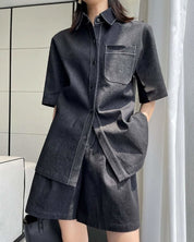 【動画あり】スタイリッシュデニムシャツ&パンツセットアップ - select store mirror me【動画あり】スタイリッシュデニムシャツ&パンツセットアップ133967282mirror meselect store mirror me133967282S