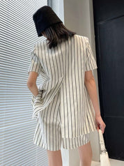 【上質】【動画あり】コットンリネンストライプジャケット&パンツセットアップ - select store mirror me【上質】【動画あり】コットンリネンストライプジャケット&パンツセットアップ133969455mirror meselect store mirror me133969455S