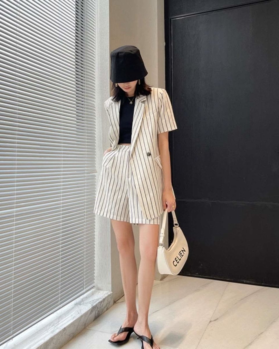 【上質】【動画あり】コットンリネンストライプジャケット&パンツセットアップ - select store mirror me【上質】【動画あり】コットンリネンストライプジャケット&パンツセットアップ133969455mirror meselect store mirror me133969455S