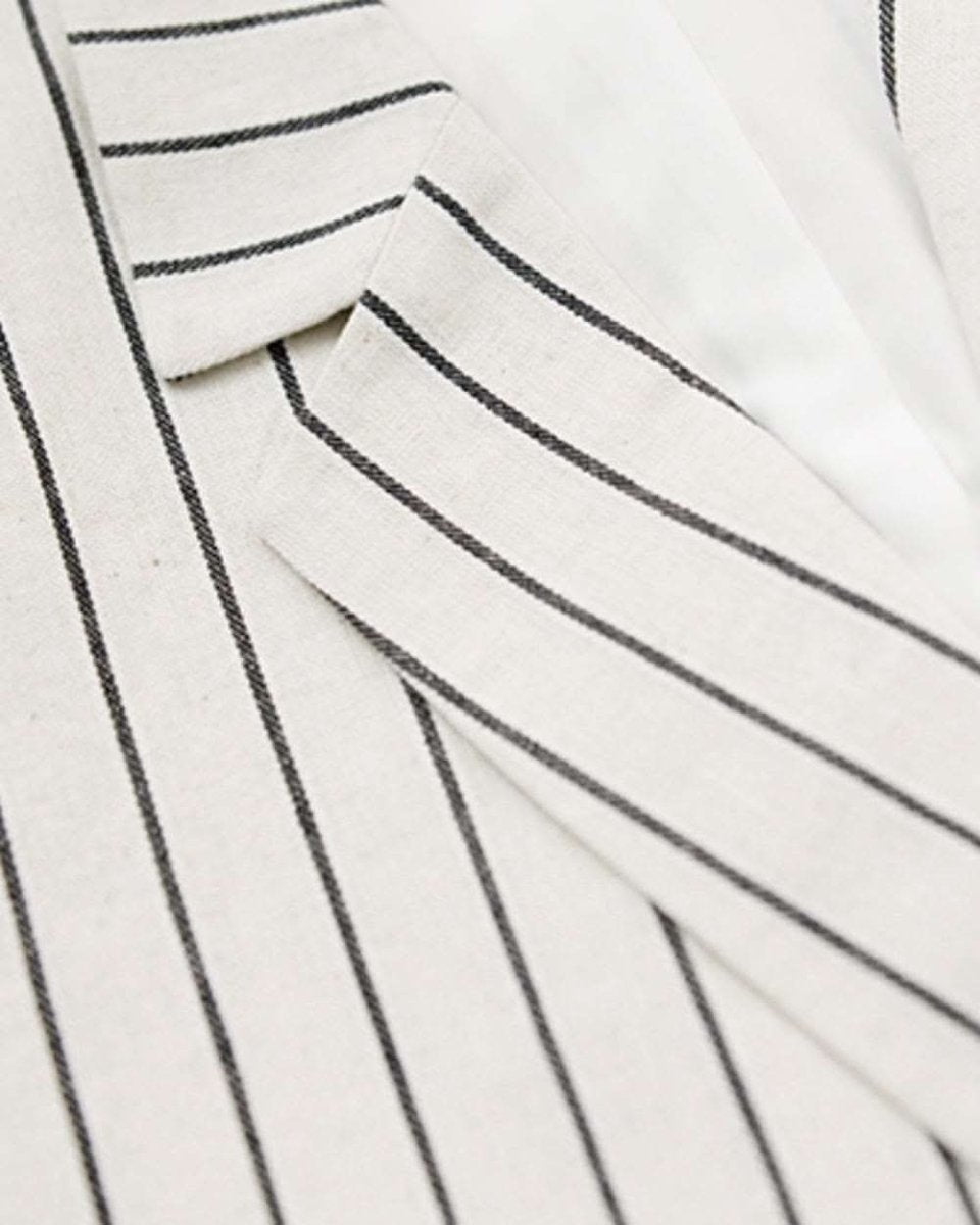 【上質】【動画あり】コットンリネンストライプジャケット&パンツセットアップ - select store mirror me【上質】【動画あり】コットンリネンストライプジャケット&パンツセットアップ133969455mirror meselect store mirror me133969455S