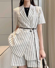 【上質】【動画あり】コットンリネンストライプジャケット&パンツセットアップ - select store mirror me【上質】【動画あり】コットンリネンストライプジャケット&パンツセットアップ133969455mirror meselect store mirror me133969455S