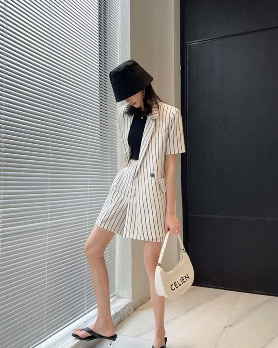 【上質】【動画あり】コットンリネンストライプジャケット&パンツセットアップ - select store mirror me【上質】【動画あり】コットンリネンストライプジャケット&パンツセットアップ133969455mirror meselect store mirror me133969455S