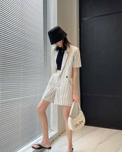 【上質】【動画あり】コットンリネンストライプジャケット&パンツセットアップ - select store mirror me【上質】【動画あり】コットンリネンストライプジャケット&パンツセットアップ133969455mirror meselect store mirror me133969455S