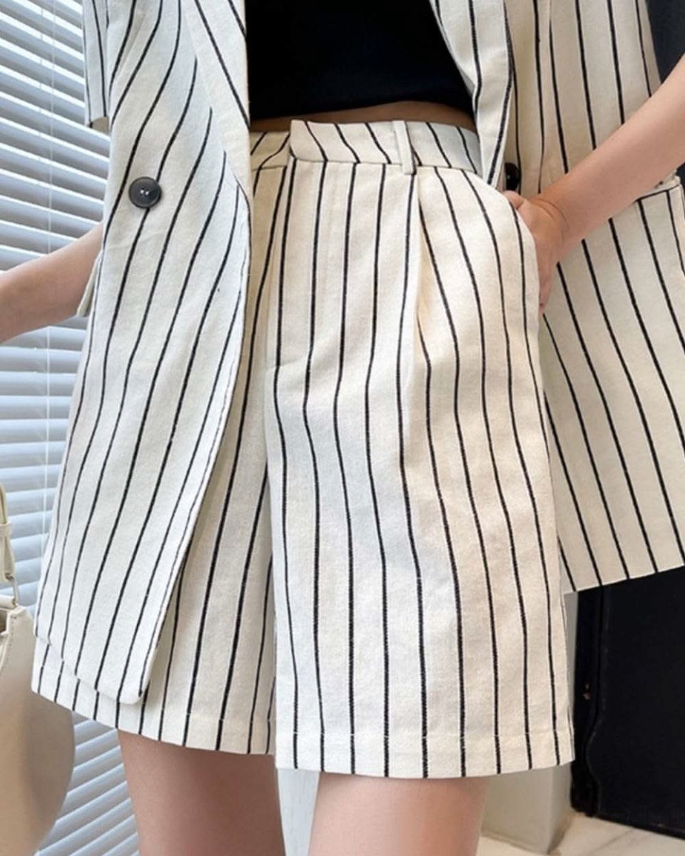 【上質】【動画あり】コットンリネンストライプジャケット&パンツセットアップ - select store mirror me【上質】【動画あり】コットンリネンストライプジャケット&パンツセットアップ133969455mirror meselect store mirror me133969455S