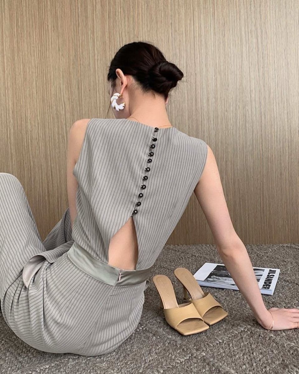 【上質】【動画あり】ナチュラルストライプバックデザインカットロンパース - select store mirror me【上質】【動画あり】ナチュラルストライプバックデザインカットロンパース143305641mirror meselect store mirror me143305641S