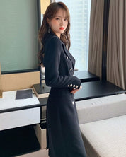 ダブルブレストブラックチェスターコート - select store mirror meダブルブレストブラックチェスターコート154275855mirror meselect store mirror me154275855S