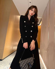 ダブルブレストブラックチェスターコート - select store mirror meダブルブレストブラックチェスターコート154275855mirror meselect store mirror me154275855S