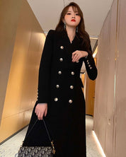 ダブルブレストブラックチェスターコート - select store mirror meダブルブレストブラックチェスターコート154275855mirror meselect store mirror me154275855S