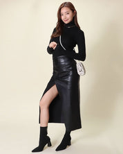 <サイズ展開豊富!>異素材切り替えレザーハイウエストスリットスカート - select store mirror me<サイズ展開豊富!>異素材切り替えレザーハイウエストスリットスカート154277839mirror meselect store mirror me154277839XS
