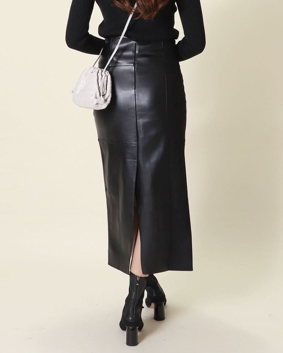 <サイズ展開豊富!>異素材切り替えレザーハイウエストスリットスカート - select store mirror me<サイズ展開豊富!>異素材切り替えレザーハイウエストスリットスカート154277839mirror meselect store mirror me154277839XS