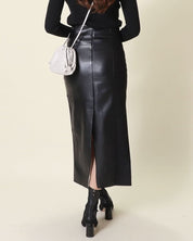 <サイズ展開豊富!>異素材切り替えレザーハイウエストスリットスカート - select store mirror me<サイズ展開豊富!>異素材切り替えレザーハイウエストスリットスカート154277839mirror meselect store mirror me154277839XS