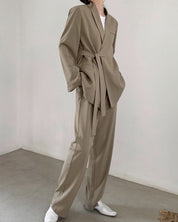 アシンメトリーベルトリラックスセットアップ - select store mirror meアシンメトリーベルトリラックスセットアップ154384165mirror meselect store mirror me154384165S