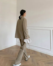 アシンメトリーベルトリラックスセットアップ - select store mirror meアシンメトリーベルトリラックスセットアップ154384165mirror meselect store mirror me154384165S