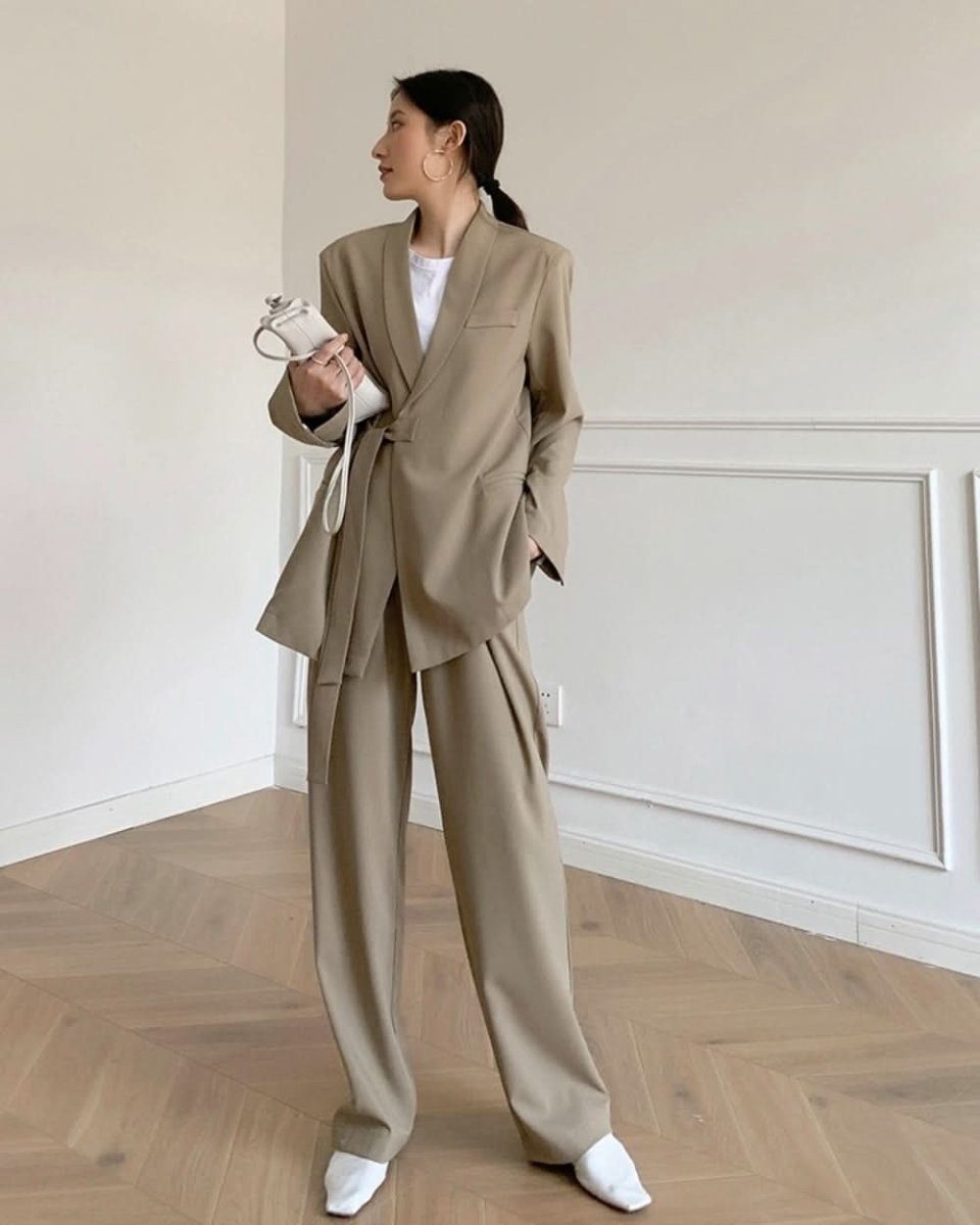 アシンメトリーベルトリラックスセットアップ - select store mirror meアシンメトリーベルトリラックスセットアップ154384165mirror meselect store mirror me154384165S