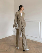 アシンメトリーベルトリラックスセットアップ - select store mirror meアシンメトリーベルトリラックスセットアップ154384165mirror meselect store mirror me154384165S