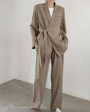 アシンメトリーベルトリラックスセットアップ - select store mirror meアシンメトリーベルトリラックスセットアップ154384165mirror meselect store mirror me154384165S