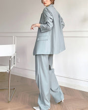 デザインジャケット&美ラインワイドパンツセットアップ - select store mirror meデザインジャケット&美ラインワイドパンツセットアップ154391719mirror meselect store mirror me154391719S