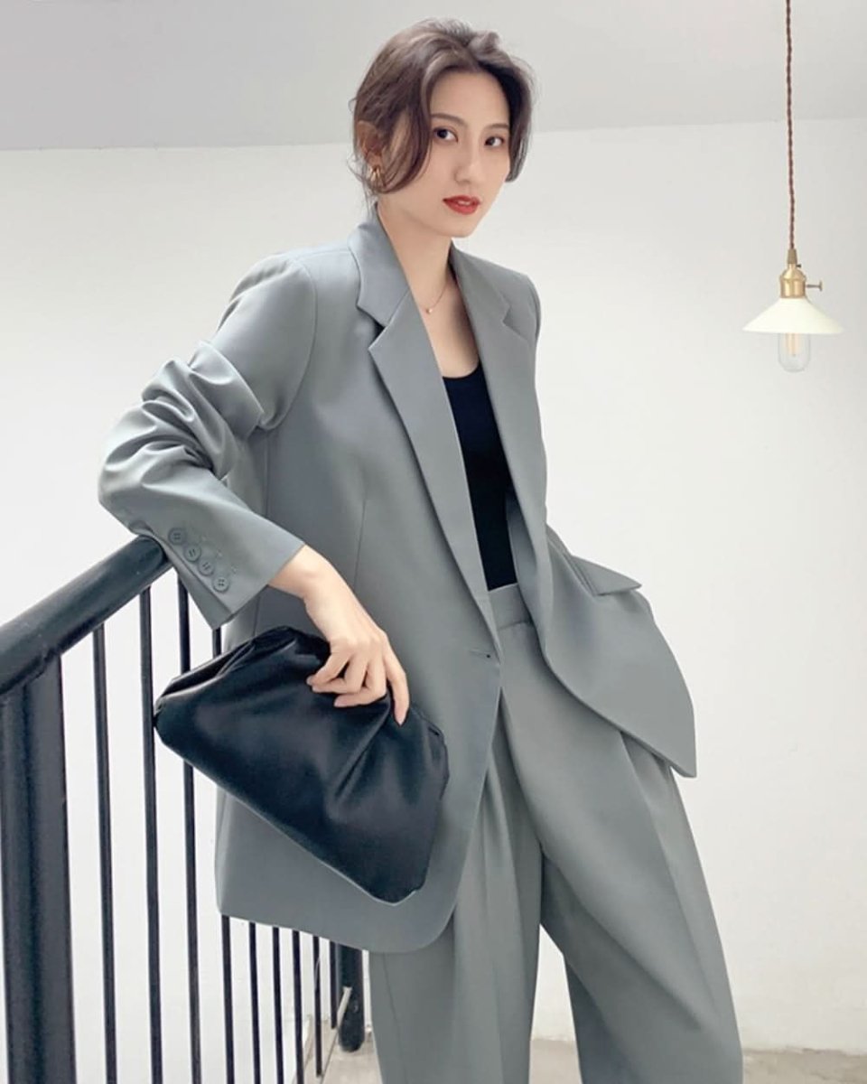 デザインジャケット&美ラインワイドパンツセットアップ - select store mirror meデザインジャケット&美ラインワイドパンツセットアップ154391719mirror meselect store mirror me154391719S