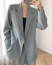 デザインジャケット&美ラインワイドパンツセットアップ - select store mirror meデザインジャケット&美ラインワイドパンツセットアップ154391719mirror meselect store mirror me154391719S