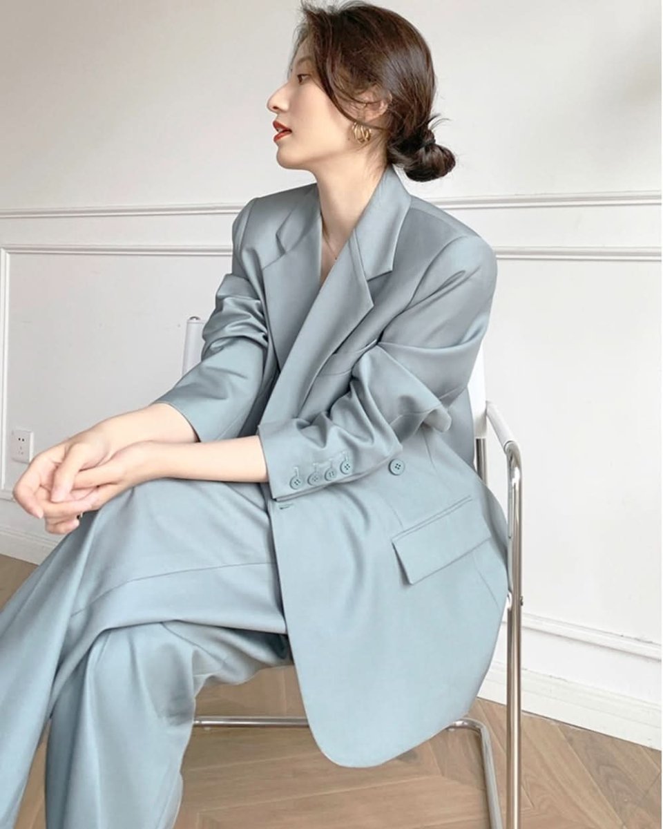 デザインジャケット&美ラインワイドパンツセットアップ - select store mirror meデザインジャケット&美ラインワイドパンツセットアップ154391719mirror meselect store mirror me154391719S