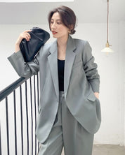 デザインジャケット&美ラインワイドパンツセットアップ - select store mirror meデザインジャケット&美ラインワイドパンツセットアップ154391719mirror meselect store mirror me154391719S