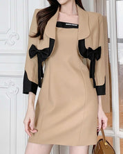 【動画あり】ブラックリボンミニ丈ジャケット&ベアトップワンピースセットアップ - select store mirror me【動画あり】ブラックリボンミニ丈ジャケット&ベアトップワンピースセットアップ155469309mirror meselect store mirror me155469309S