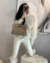 【上質】ボリュームファー切り替えニットカーディガン - select store mirror me【上質】ボリュームファー切り替えニットカーディガン156155440mirror meselect store mirror me156155440S