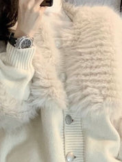 【上質】ボリュームファー切り替えニットカーディガン - select store mirror me【上質】ボリュームファー切り替えニットカーディガン156155440mirror meselect store mirror me156155440S