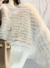 【上質】ボリュームファー切り替えニットカーディガン - select store mirror me【上質】ボリュームファー切り替えニットカーディガン156155440mirror meselect store mirror me156155440S