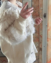 【上質】ボリュームファー切り替えニットカーディガン - select store mirror me【上質】ボリュームファー切り替えニットカーディガン156155440mirror meselect store mirror me156155440S