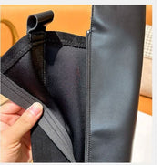 コントラストデザインジップブーツ - select store mirror meコントラストデザインジップブーツ156161356mirror meselect store mirror me156161358レザー&ベルベット23cm