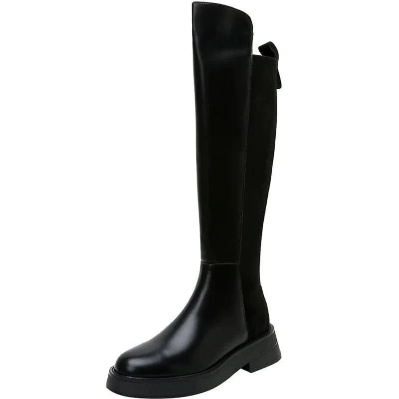 コントラストデザインジップブーツ - select store mirror meコントラストデザインジップブーツ156161356mirror meselect store mirror me156161358レザー&ベルベット23cm