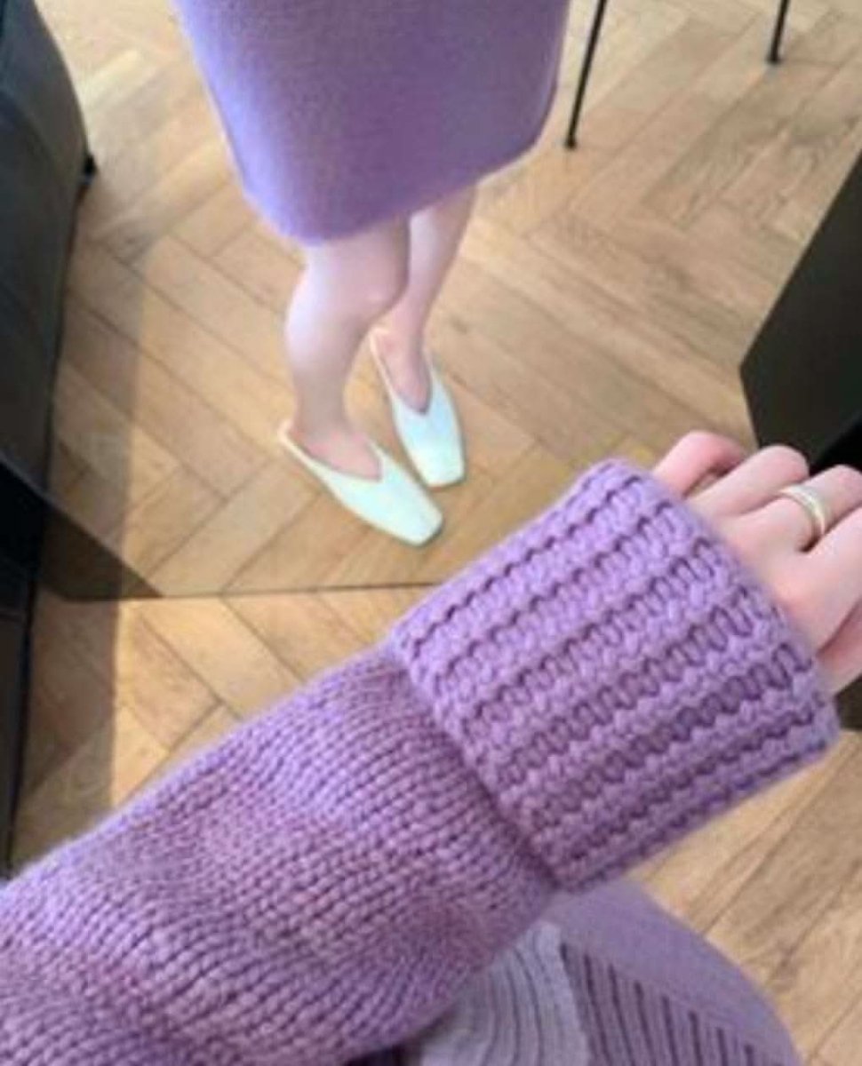 カーディガン&スカートパープルニットセットアップ - select store mirror meカーディガン&スカートパープルニットセットアップ159941762mirror meselect store mirror me159941762S