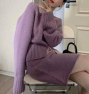 カーディガン&スカートパープルニットセットアップ - select store mirror meカーディガン&スカートパープルニットセットアップ159941762mirror meselect store mirror me159941762S