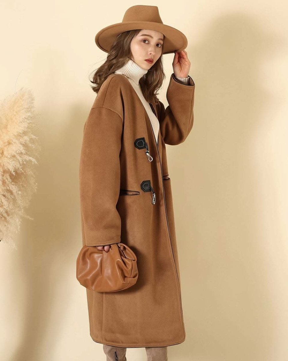 【上質ウール】【動画あり】ノーカラーデザインダッフルコート - select store mirror me【上質ウール】【動画あり】ノーカラーデザインダッフルコート160964783mirror meselect store mirror me160964783S