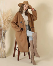 【上質ウール】【動画あり】ノーカラーデザインダッフルコート - select store mirror me【上質ウール】【動画あり】ノーカラーデザインダッフルコート160964783mirror meselect store mirror me160964783S