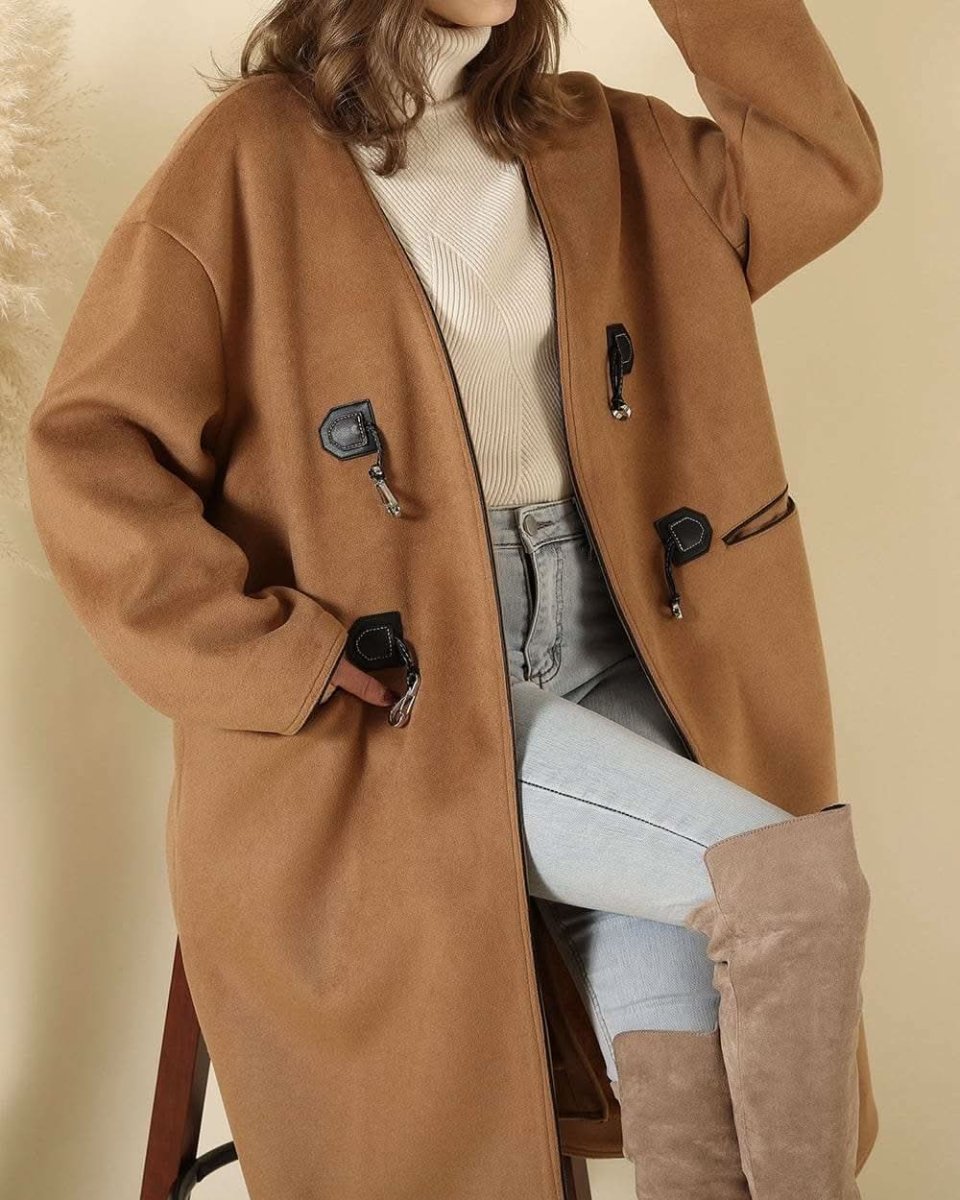 【上質ウール】【動画あり】ノーカラーデザインダッフルコート - select store mirror me【上質ウール】【動画あり】ノーカラーデザインダッフルコート160964783mirror meselect store mirror me160964783S