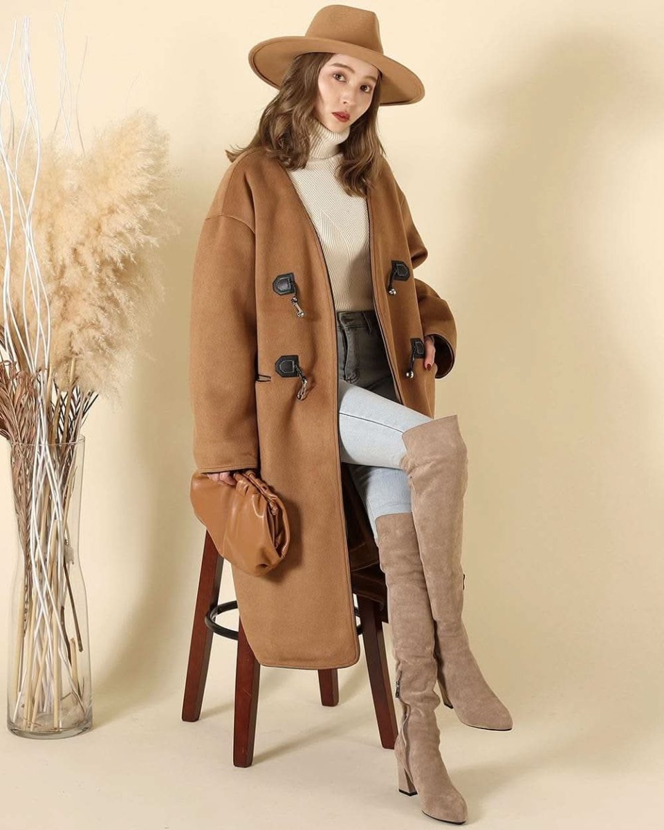 【上質ウール】【動画あり】ノーカラーデザインダッフルコート - select store mirror me【上質ウール】【動画あり】ノーカラーデザインダッフルコート160964783mirror meselect store mirror me160964783S