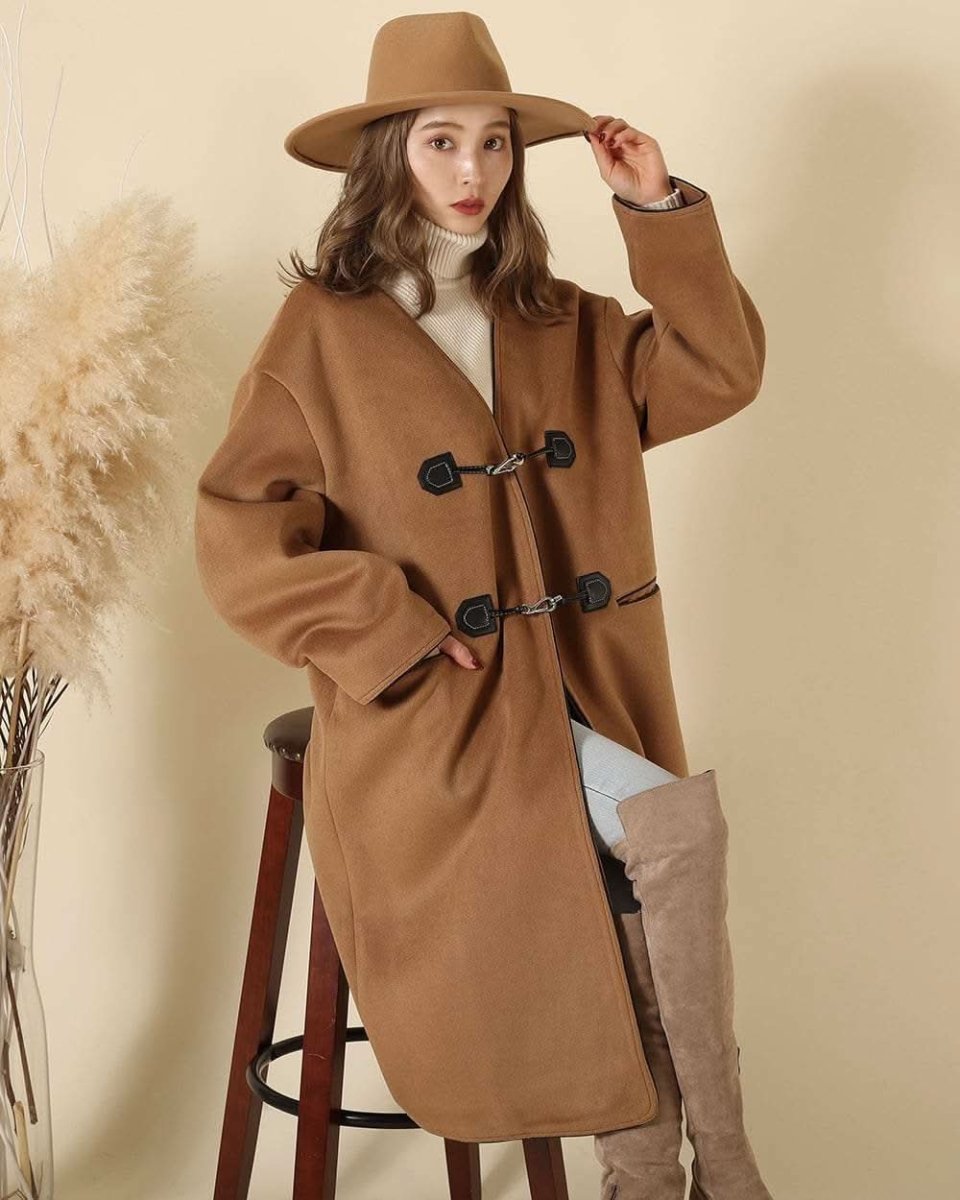 【上質ウール】【動画あり】ノーカラーデザインダッフルコート - select store mirror me【上質ウール】【動画あり】ノーカラーデザインダッフルコート160964783mirror meselect store mirror me160964783S