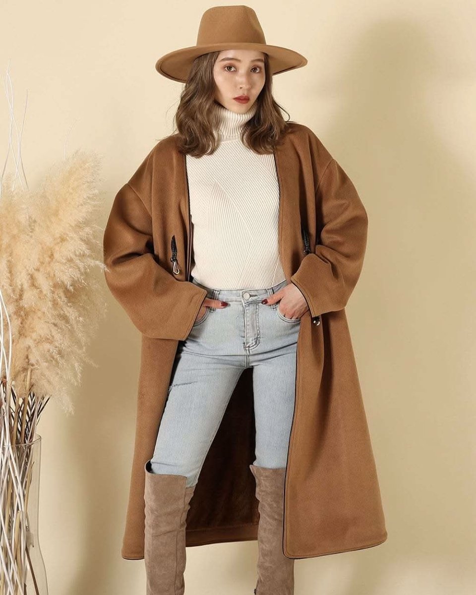 【上質ウール】【動画あり】ノーカラーデザインダッフルコート - select store mirror me【上質ウール】【動画あり】ノーカラーデザインダッフルコート160964783mirror meselect store mirror me160964783S