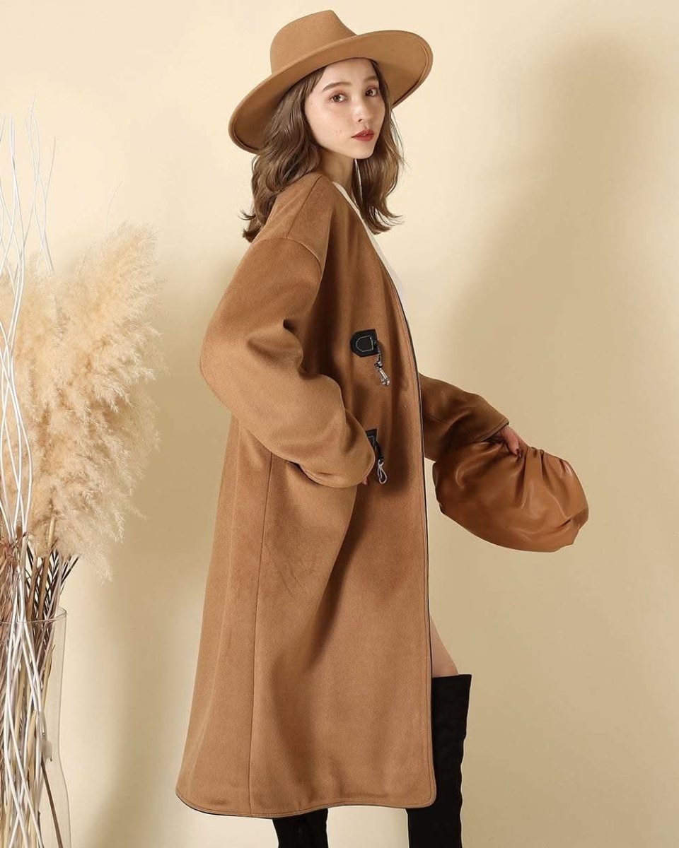 【上質ウール】【動画あり】ノーカラーデザインダッフルコート - select store mirror me【上質ウール】【動画あり】ノーカラーデザインダッフルコート160964783mirror meselect store mirror me160964783S